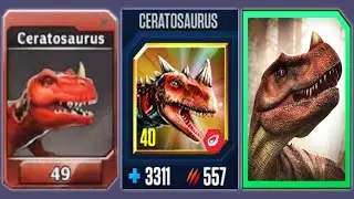 CERATOSAURUS - Jurassic World The Game Vs Jurassic Park Builder