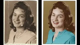 How To Restore and Repair Old Damaged Photo In Photoshop | Colorize Black and White Photo |