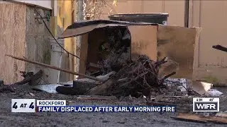 Rockford family displaced after early morning fire