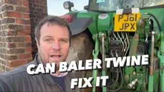 DAVID BROWN WITH A FLAT TYRE & WILL BALER TWINE FIX EVERYTHING #AnswerAsAPercent 1433