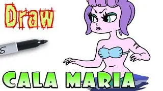 How to Draw Cala Maria | Cuphead