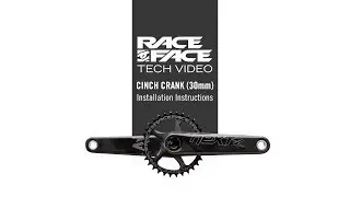 Race Face Cinch Crankset Installation Video (30mm spindle)