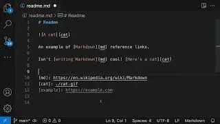 VS Code tips — Organizing Markdown link definitions