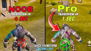 Wolf Quick Transform to Normal Character |  Gameloop Trick & KeyBinding | PUBG Mobile