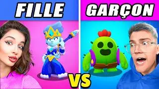 FILLE vs GARCON sur BRAWL STARS