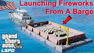 GTA 5 LSPDFR Coastal Callouts 4th of July Fireworks  - Coast Guard Security Zone For Fireworks Show