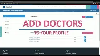 How To Add Doctors To Your Profile