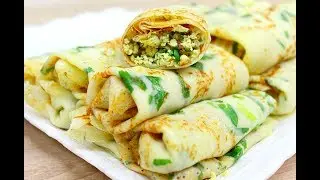 ВКУСНЕЙШИЕ БЛИНЧИКИ с МЯСОМ!!! ОТЛИЧНАЯ ЗАКУСКА НА НОВЫЙ ГОД 2018!