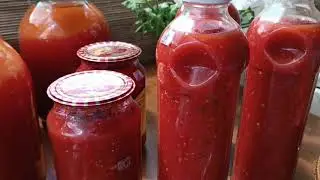Соус для шашлыка на зиму. Томатный сок #грузинскаякухня #соус #помидоры_на_зиму
