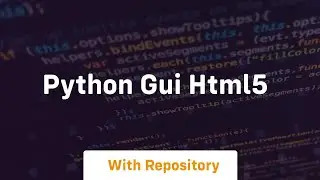 python gui html5