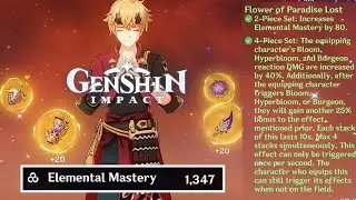 Burgeon Thoma Showcase with 4pc Flower of Paradise Lost | Genshin Impact 3.3 NEW Artifact Set
