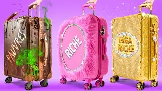 RICHE vs PAUVRE vs ULTRA RICHE : Parents en Vacances 😻 Astuces pour Voyager avec des Enfants 123 GO