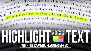 Highlighter Effect in Video | Highlight Text in FCP - NO PLUGINS NEEDED