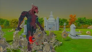 KOZAROG THE DEMON Defends Mausoleum (Animal Revolt Battle Simulator)