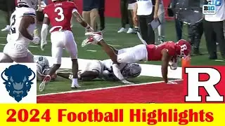 Howard vs Rutgers Football Game Highlights 8 29 2024