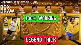 LEGEND Black Ball Trick in LEGENDS - Worldwide Club Box Draw || Pes 2021 Mobile