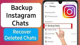 How to Backup Instagram Chat After Deleting | Instagram chat backup | recover deleted Chats (2024)