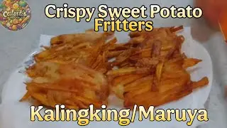 Pinoy merienda recipe/ Crispy Sweet Potato Fritters||maruyang kamote/Kalingking