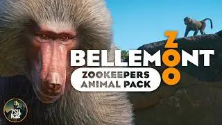 50 Baboons in 1 Habitat in Planet Zoo! | Zookeepers Animal Pack | Bellemont Zoo