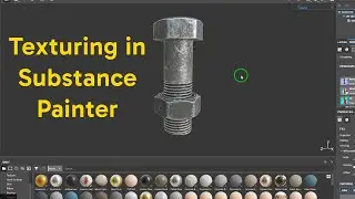 Beginners Guide to Texture Painting a Nut and Bolt in Substance Painter