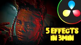 5 EASY EFFECTS in Davinci Resolve for MUSIC VIDEOS | Tutorial