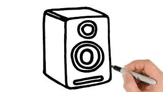 How to Draw a Speaker | Easy Drawing Tutorial for Beginners