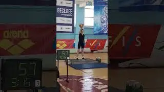 Красавица с легкостью рвет гирю 16кг - Девушки красотки занимаются гиревым спортом