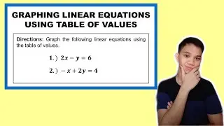 [TAGALOG] Grade 8 Math Lesson: GRAPHING LINEAR EQUATIONS IN TWO VARIABLES USING THE TABLE OF VALUES