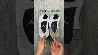 Real Vs Fake Military Black Jordan 4 