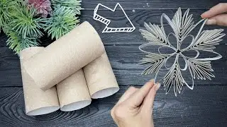Easy Paper Snowflake Tutorial Toilet Paper Roll Winter Ornaments