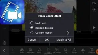 How to use Pan and Zoom effect in Power Director App