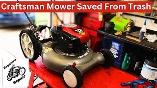 Craftsman Mower with Briggs and Stratton Engine Brought Back From the Trash. Can We Save It?