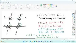 Proving lines parallel   - 10/28/2022 Lesson