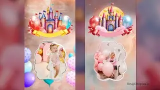 Fairytale Birthday Instagram Story with Castle and Balloon