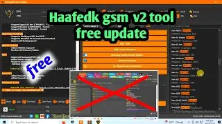 Haafedk gsm v2 latest version | just like tft unlock tool without internet connection problem