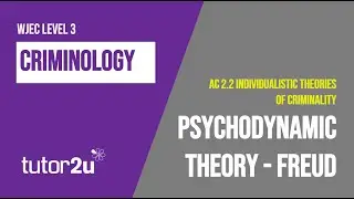 Freud's Psychodynamic Theory | WJEC Criminology | Unit 2 | AC 2.2 Revision