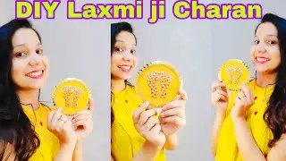 DIY laxmi ji Charan | Temple decoration ideas| Diwali decoration ideas| handmade home decor items