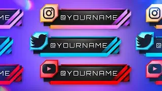 Free Social Media Pop Up / Twitch Panel Template