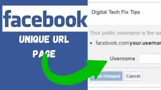 How To Create Unique URL For Facebook Page Laptop/PC