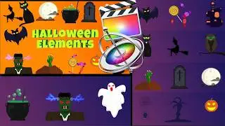 15 Halloween Elements Apple Motion, Final Cut Pro