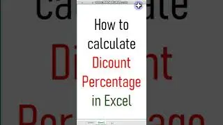 how to calculate discount in excel | how to calculate discount in excel | Percentage Discount in Ms