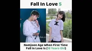 BTS Members Age First Time Fall In Love With Girls! 😮😱