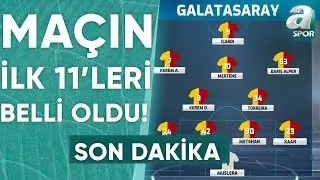 Adana Demirspor - Galatasaray Maçının İlk 11'leri Belli Oldu! / A Spor / Maç Günü / 31.08.2024