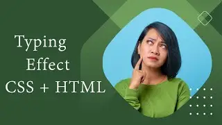 How To Add Text Typing Css Effect On Website | Text Type Writer Effect Css And Html | Javascript
