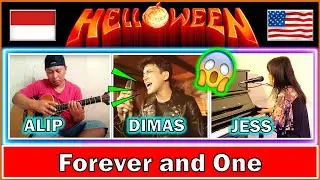 ‼️GOKIL...!! ALIP BA TA, DIMAS SENOPATI , JESS MANCUSO | Forever and One (Helloween) | Fingerstyle❤️