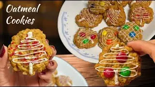 Eggless Oatmeal Cookies | Soft Inside and Crispy Outside