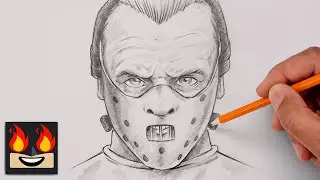 How To Draw Hannibal Lecter | Silence of the Lambs