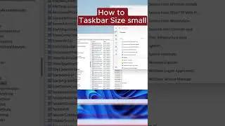 part 3 How To Change Taskbar size in windows 11 bigger to smaller   fixed   2024 #tech #internet