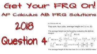 AP Calculus AB - 2018: #4