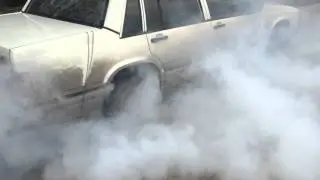 Volvo 740 8v burnout open diff